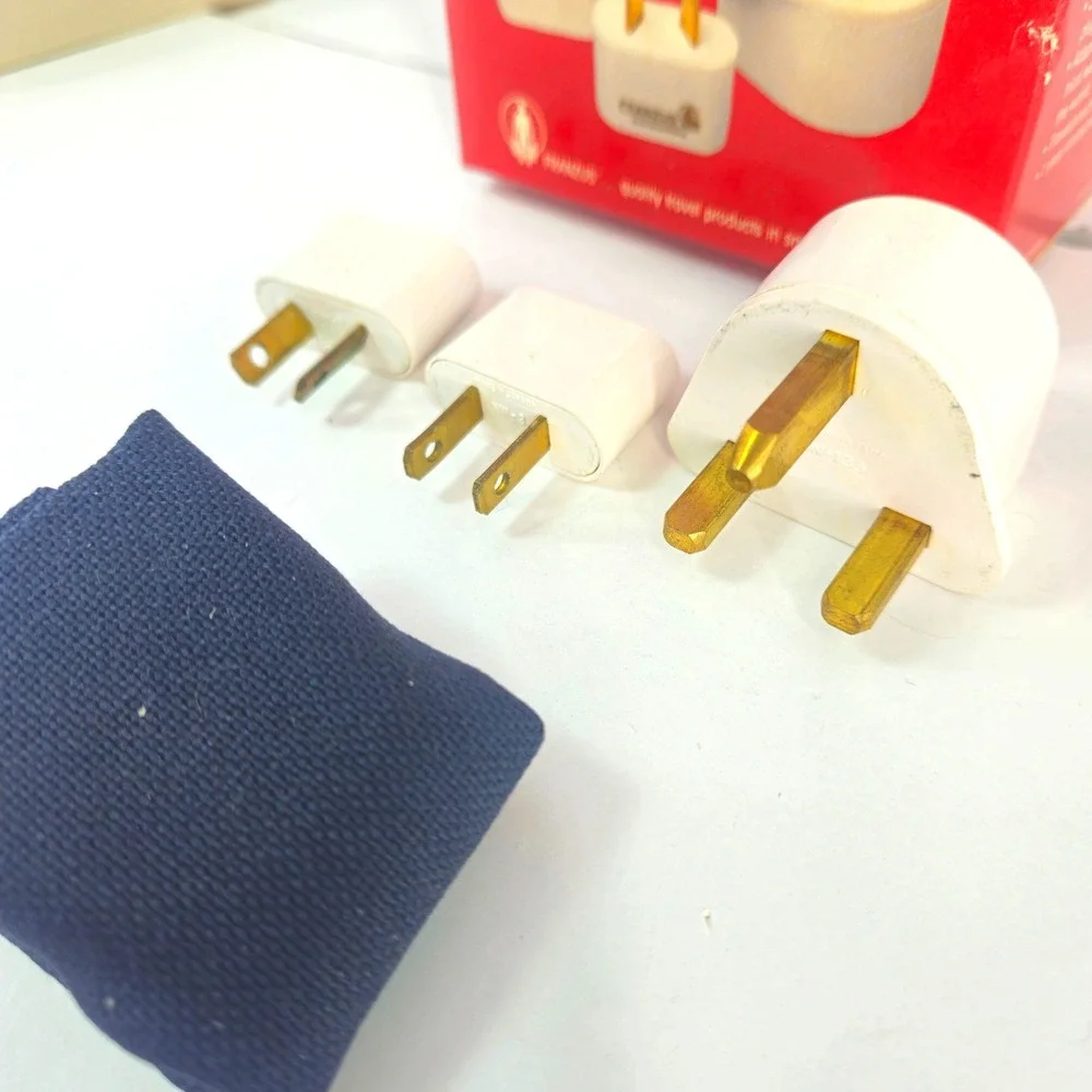 FRANZUS Travel Polarized International Electricity Adapter Plug Set M500 MISSING